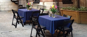 Private Events photo of garden area with tables