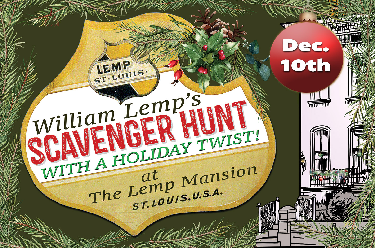 Scavenger hunt at the lemp mansion